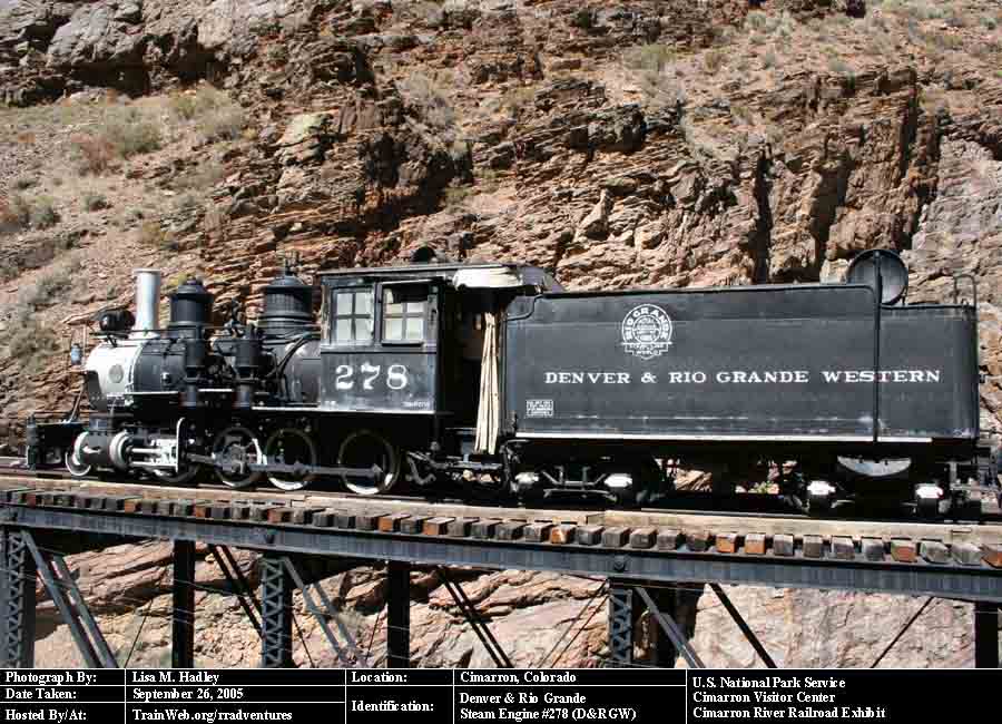 U.S. National Park Service - Steam Engine #278 (D&RGW)