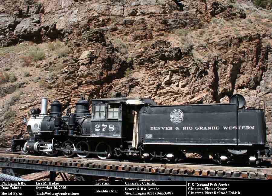 U.S. National Park Service - Steam Engine #278 (D&RGW)