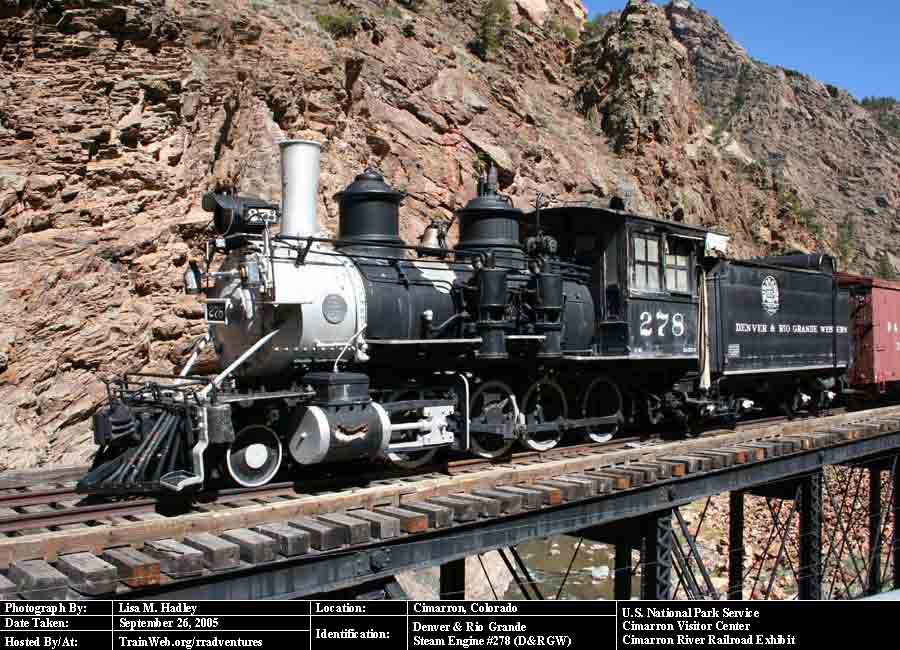 U.S. National Park Service - Steam Engine #278 (D&RGW)