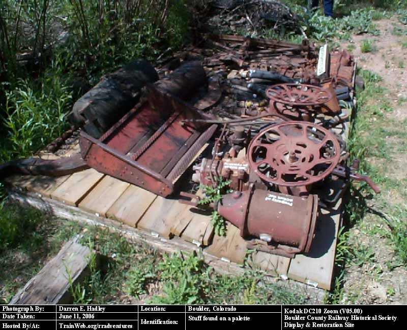 Boulder County Railway - Stuff found in yard