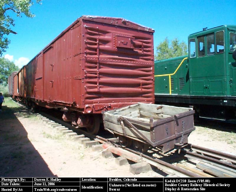 Boulder County Railway - Unknown Boxcar