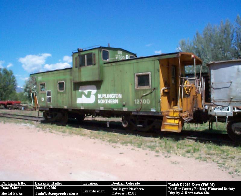 Boulder County Railway - Burlington Northern Caboose #12300