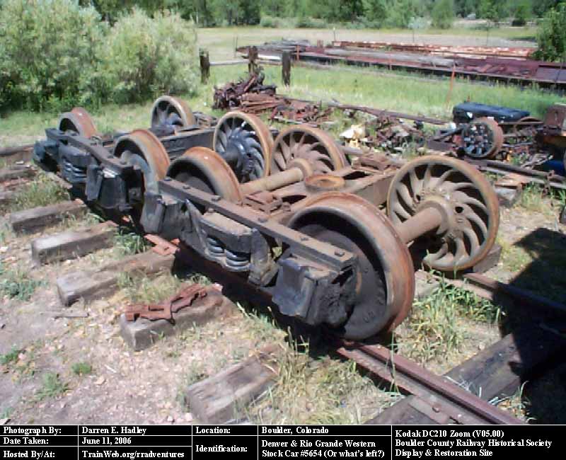 Boulder County Railway - D&RGW Stock Car #5654 (Or what's left?)
