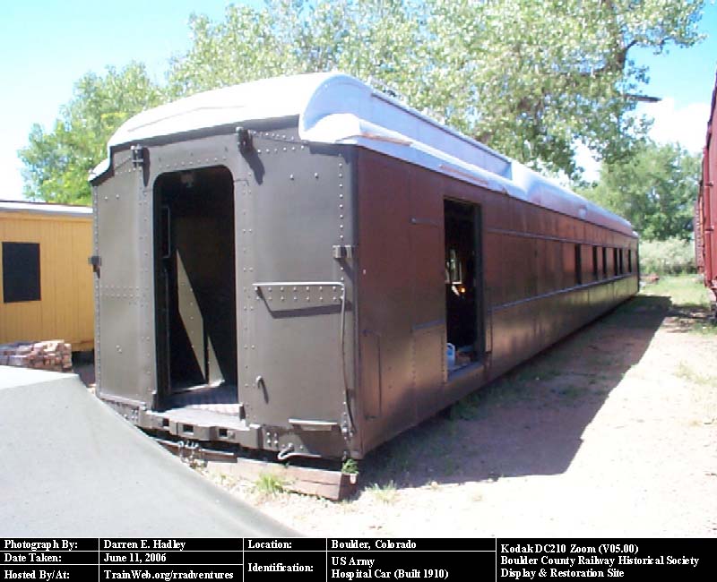 Boulder County Railway - US Army Hospital Car