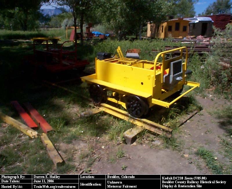 Boulder County Railway - Fairmont Motorcar