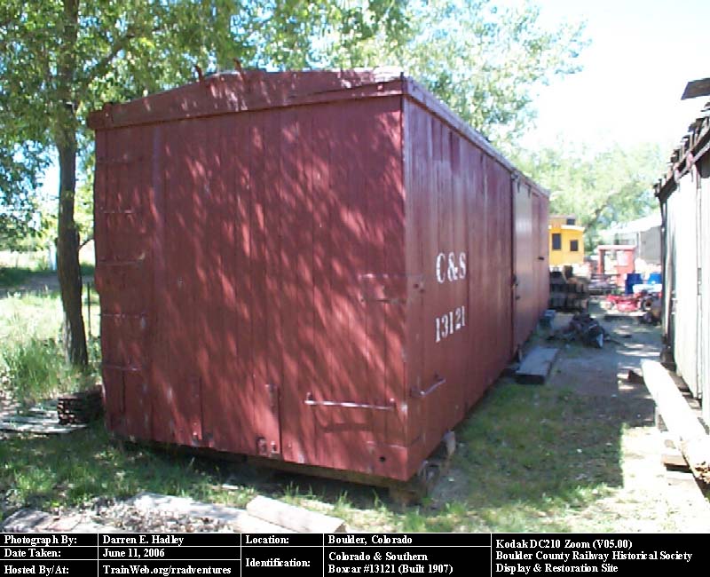 Boulder County Railway - Colorado & Southern Boxcar #13121 (Built 1907)