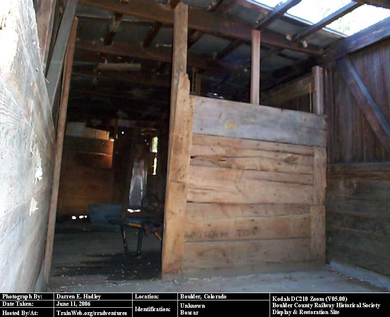 Boulder County Railway - Unknown Boxcar