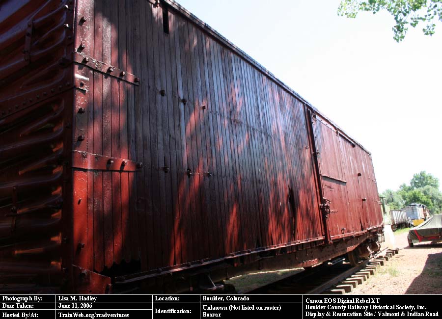 Boulder County Railway - Unknown Boxcar
