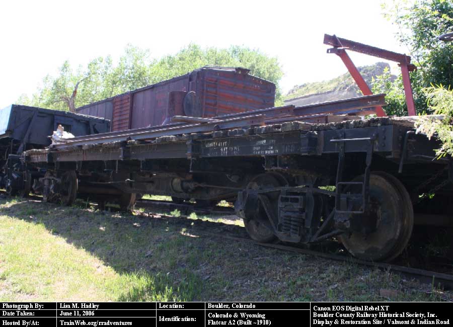 Boulder County Railway - Colorado & Wyoming Flatcar A2