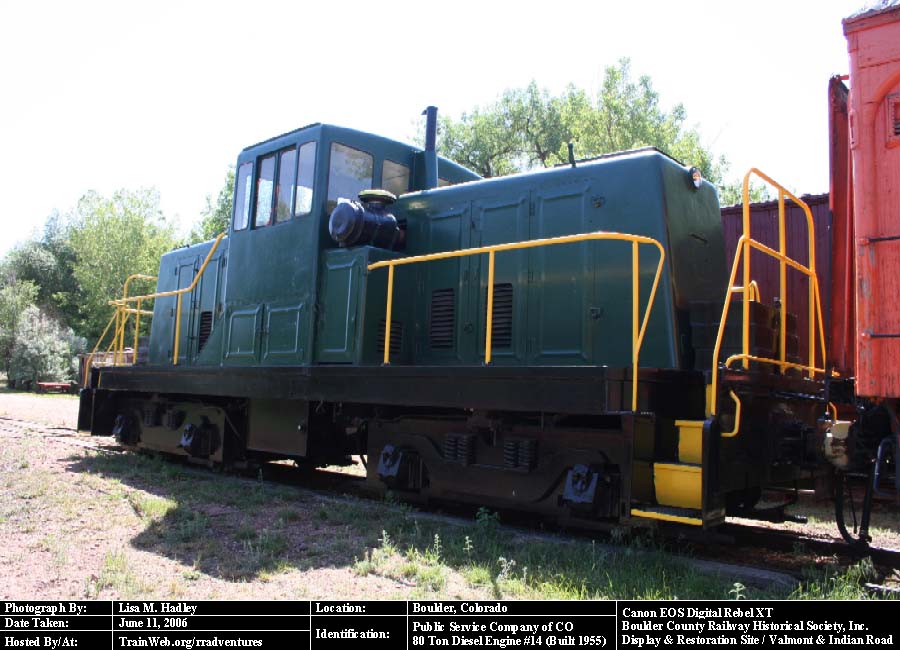 Boulder County Railway - Public Service Company of CO #14