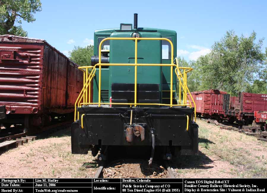 Boulder County Railway - Public Service Company of CO #14