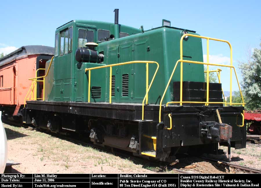Boulder County Railway - Public Service Company of CO #14