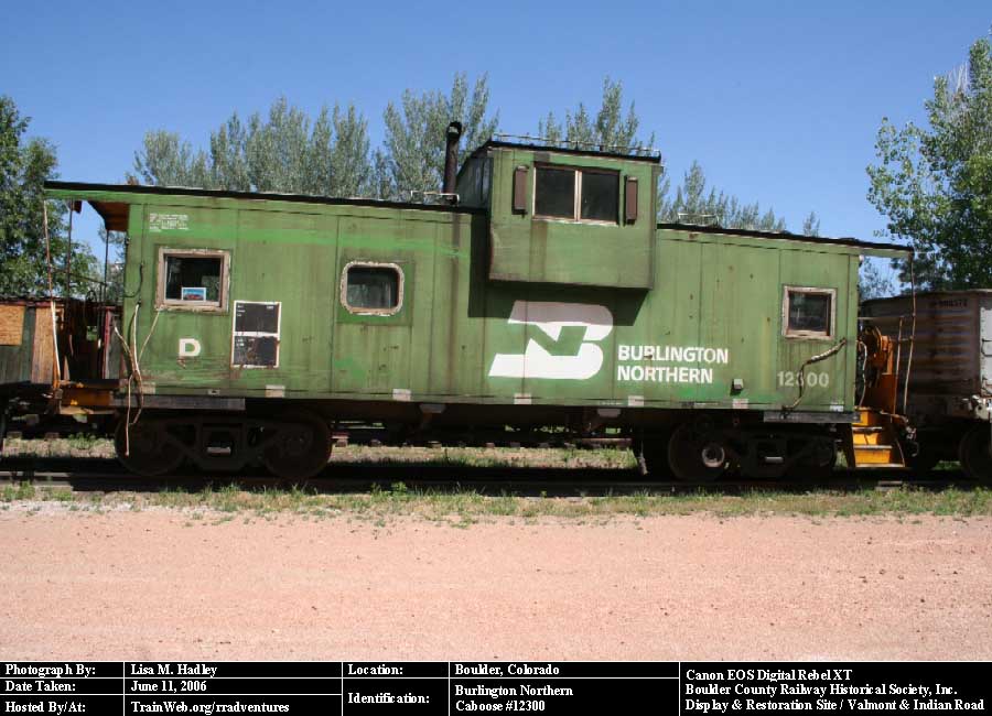 Boulder County Railway - Burlington Northern Caboose #12300