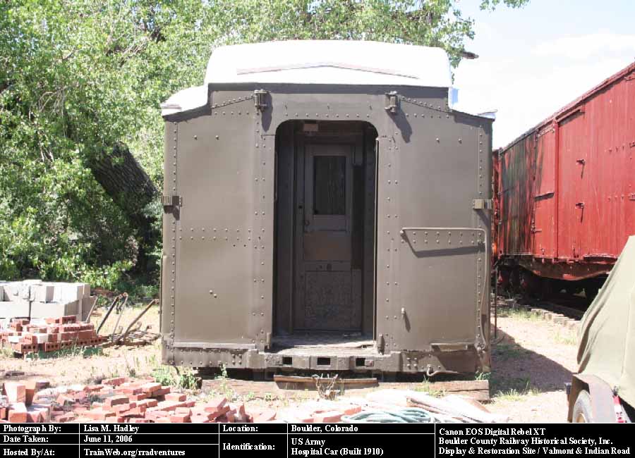 Boulder County Railway - US Army Hospital Car (Built 1910)
