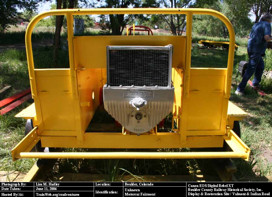 Boulder County Railway - Fairmont Motorcar