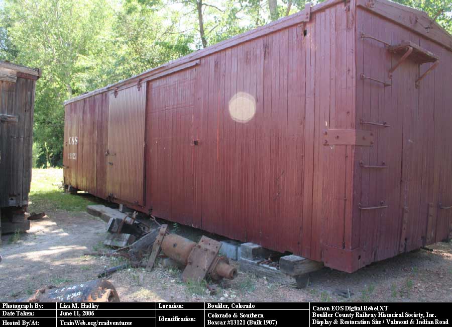Boulder County Railway - Colorado & Southern Boxcar #13121 (Built 1907)
