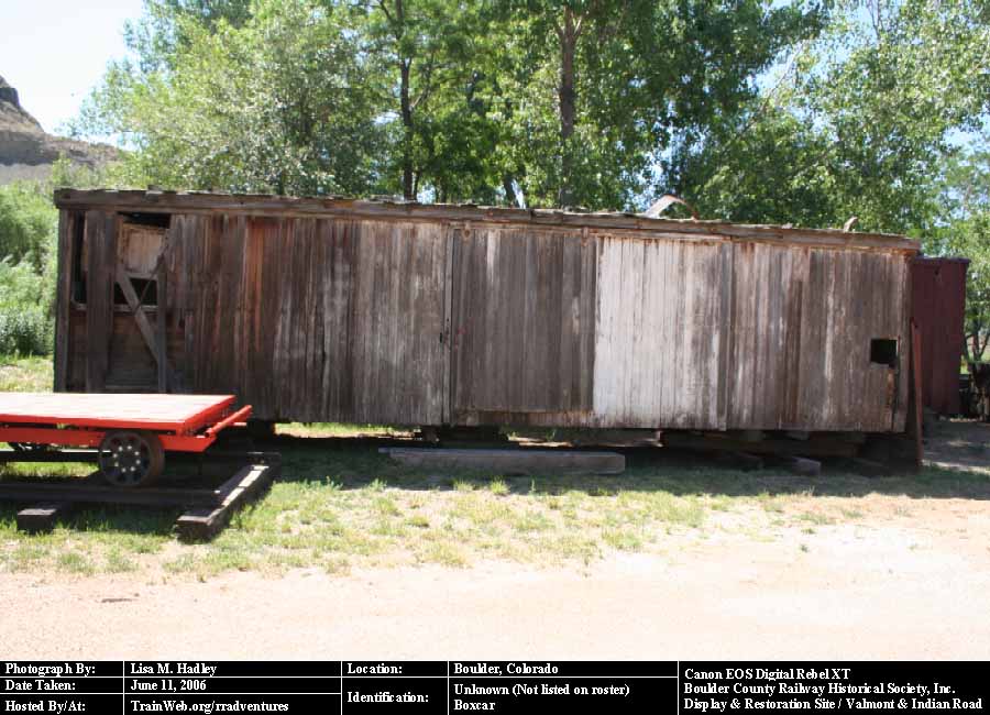 Boulder County Railway - Unknown Boxcar