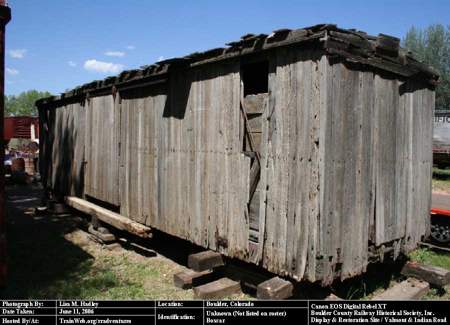Boulder County Railway - Unknown Boxcar