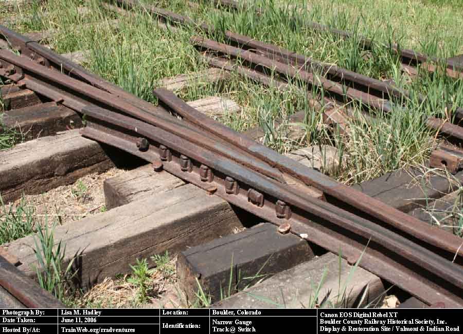 Boulder County Railway - Narrow Gauge Track @ Switch