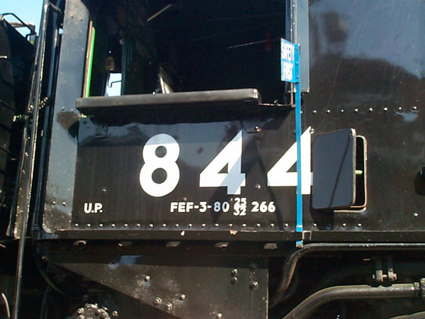 Union Pacific Steam Locomotive #844