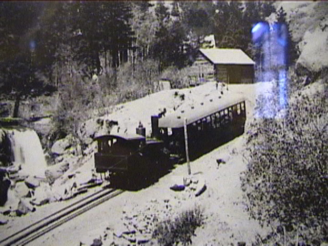 Photograph of Steam Engine & Passenger Car