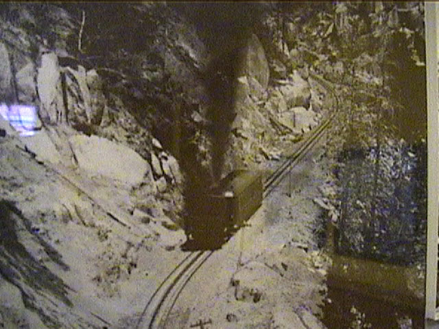 Photograph of Steam Engine & Passenger Car