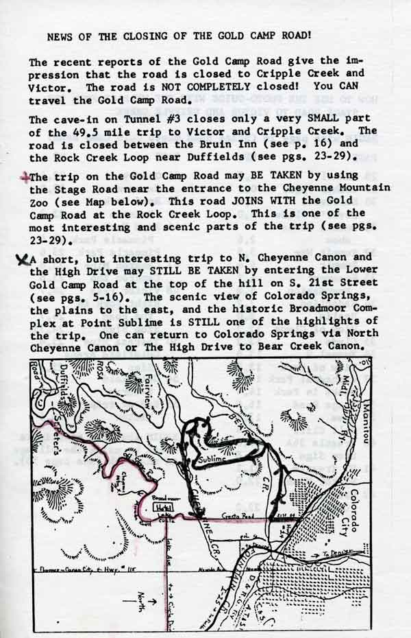 The Gold Camp Road (Revised)