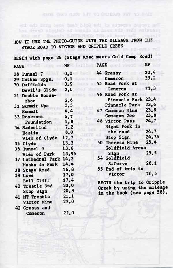 The Gold Camp Road (Revised)