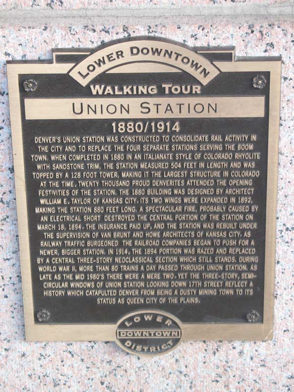 Walking Tour Plaque