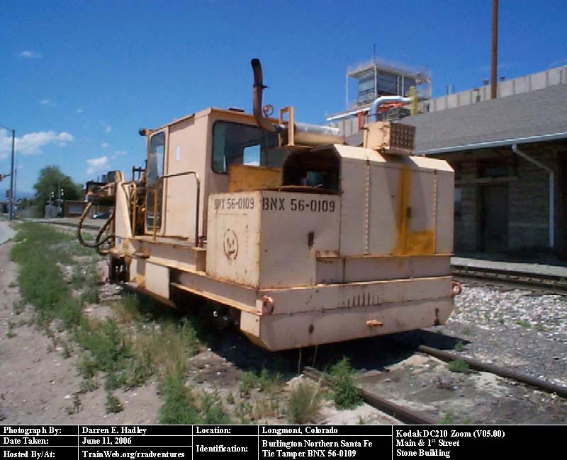 BNSF:  Tie Tamper BNX 56-0109