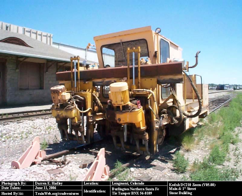 BNSF:  Tie Tamper BNX 56-0109