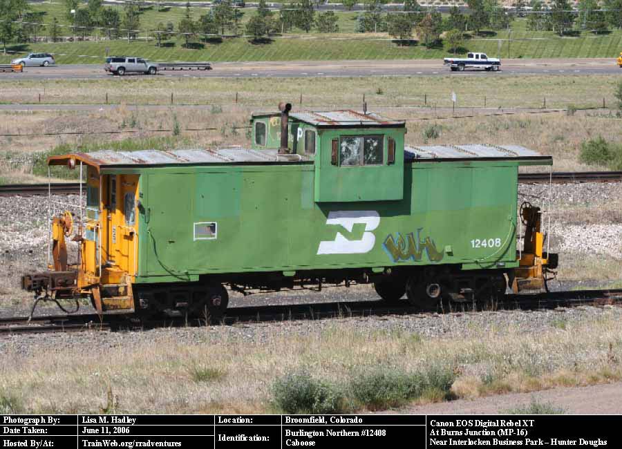 Burlington Northern Caboose #12408