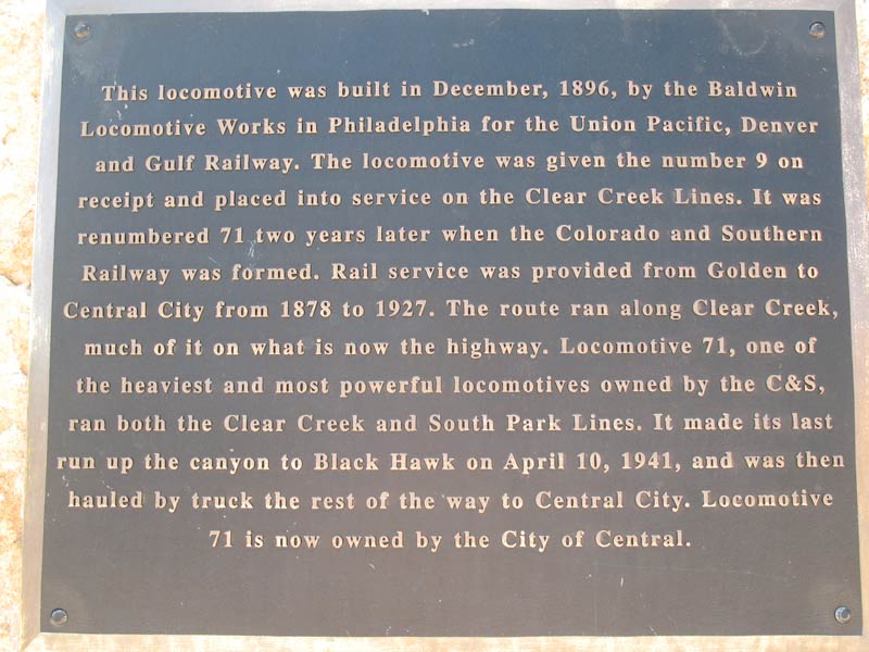 Colorado and Southern #20