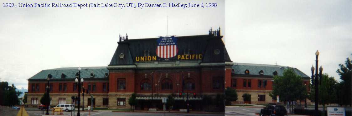 Salt Lake City - Union Pacific Railroad Passenger Station / Depot