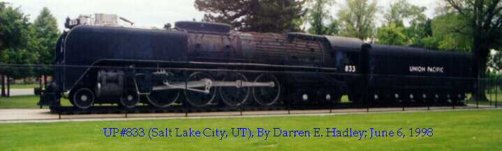 Salt Lake City - Union Pacific Steam Engine #833