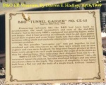 B&O "Tunnel Gauger" No. CE-15