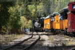 Engine #481 heading back to Durango