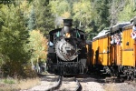 Engine #481 heading back to Durango