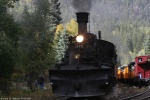 Engine #473 heading back to Durango