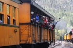 Engine #473 heading back to Durango