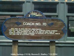 Coach No. 70 Sign