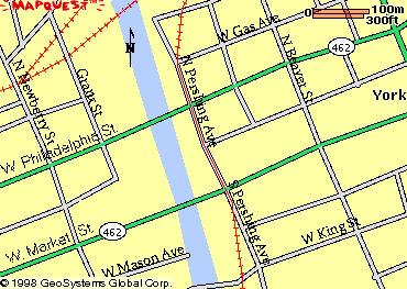 Map of street trackage