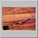 Close up of cable & connector ready to attach to camera.