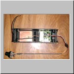 Over view of tender, camera, and cable attached to transmitter board.