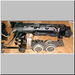 Close up of engine with camera mounted and engine chassis.