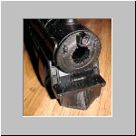 Machined hole in boiler front of AF # 307