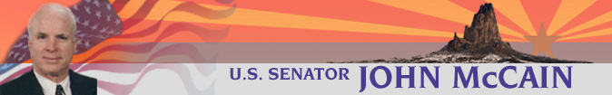 U.S. SENATOR JOHN MCCAIN
