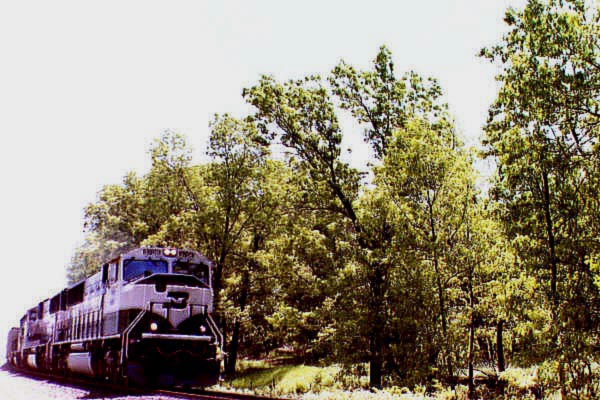 Coal train north of Wisconsin Dells