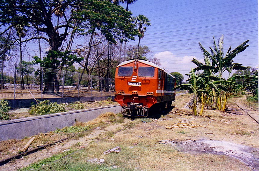 Locomotives and trains movement in Gresik are rare these days, as they