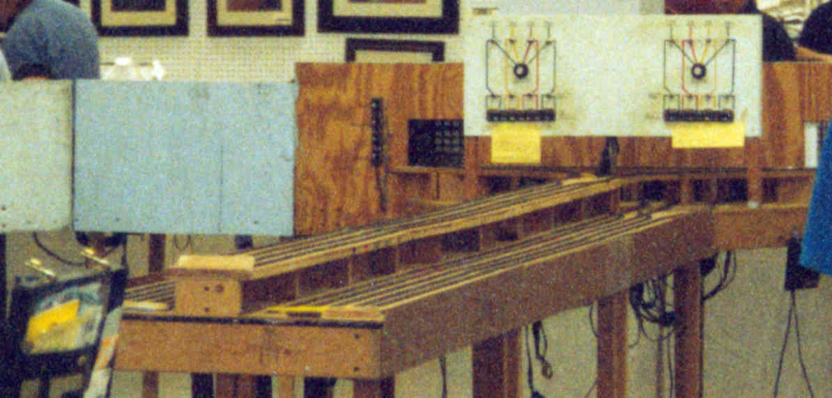 Back view of SHR N-TRAK's yard module set